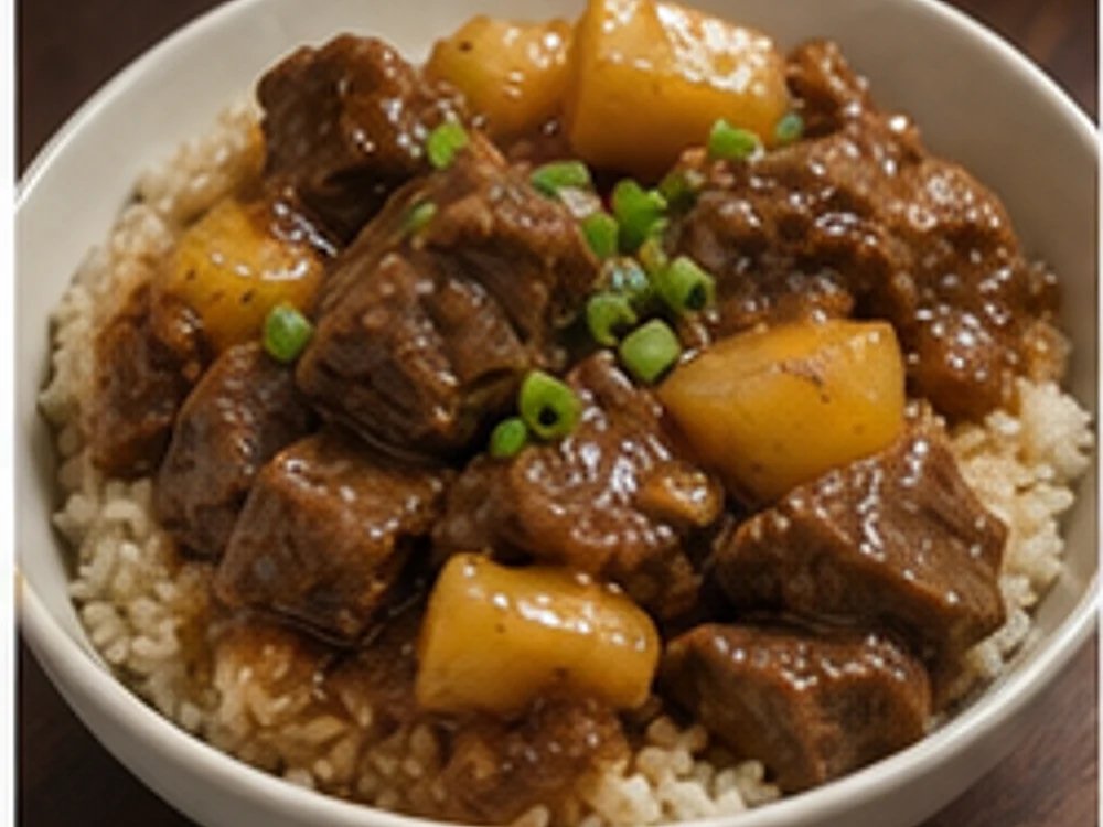 牛肉土豆焖饭 成品图