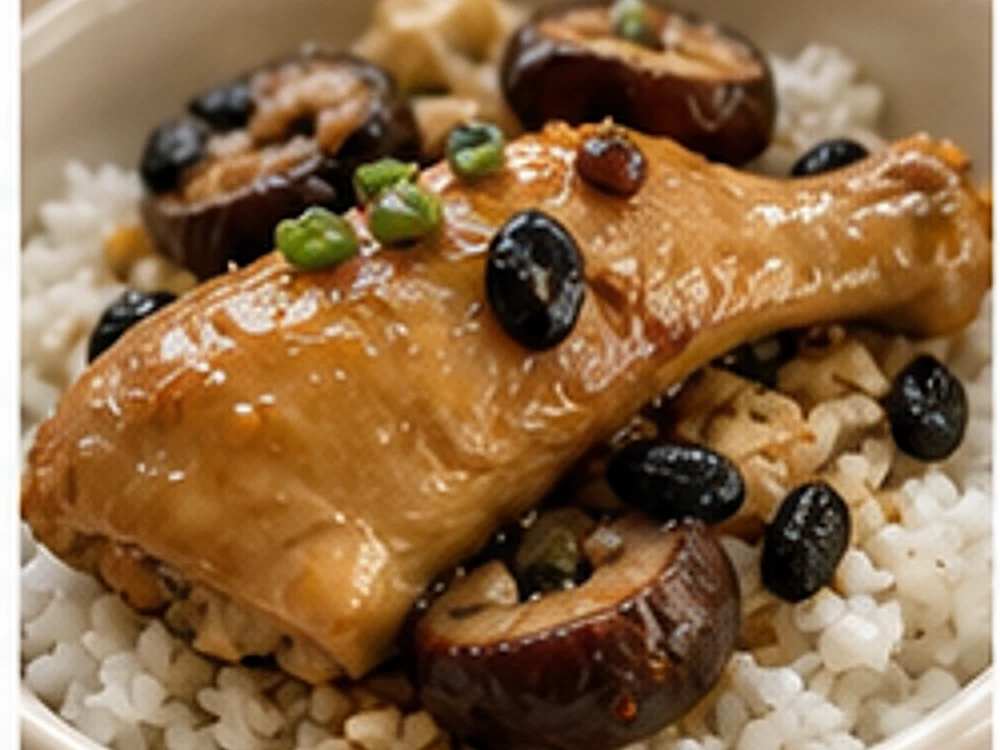 蒸锅豉汁鸡腿 成品图