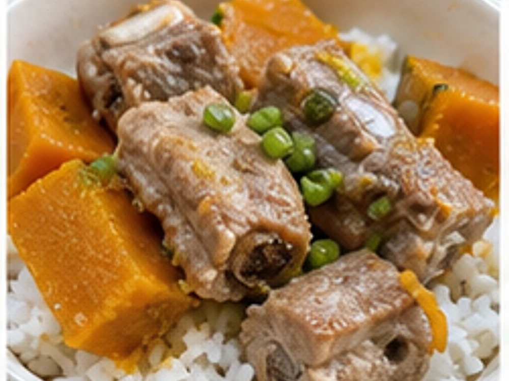 蒸锅南瓜排骨 成品图