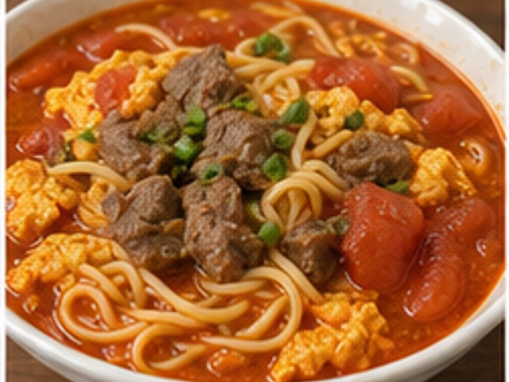 海底捞番茄鸡蛋面 成品图