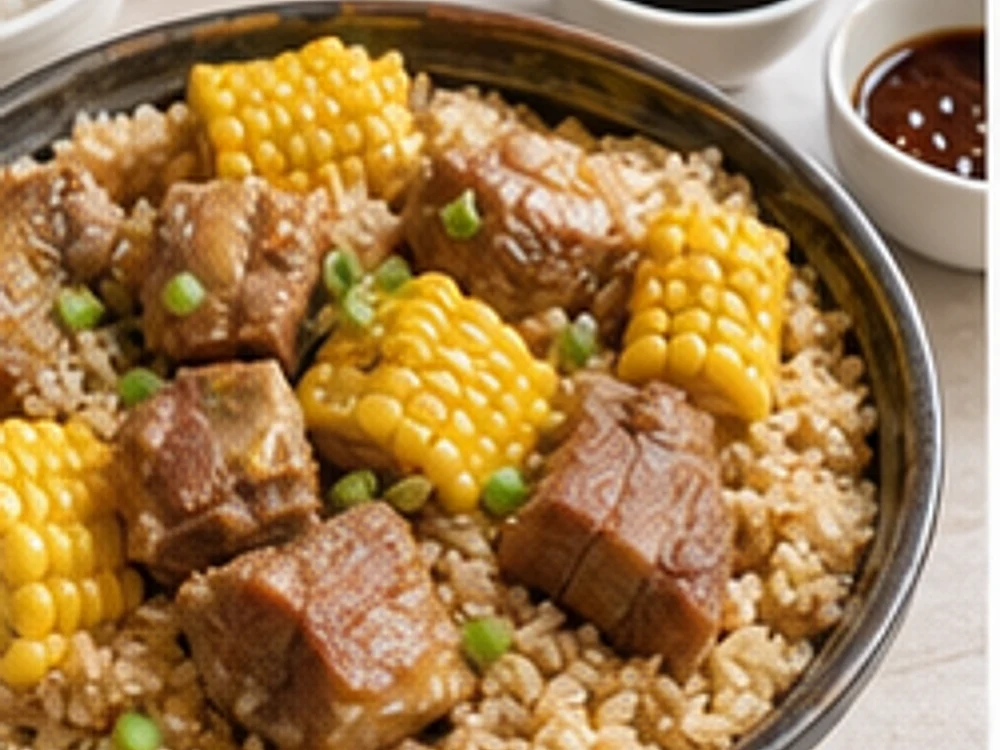 排骨玉米焖饭酱香版 成品图