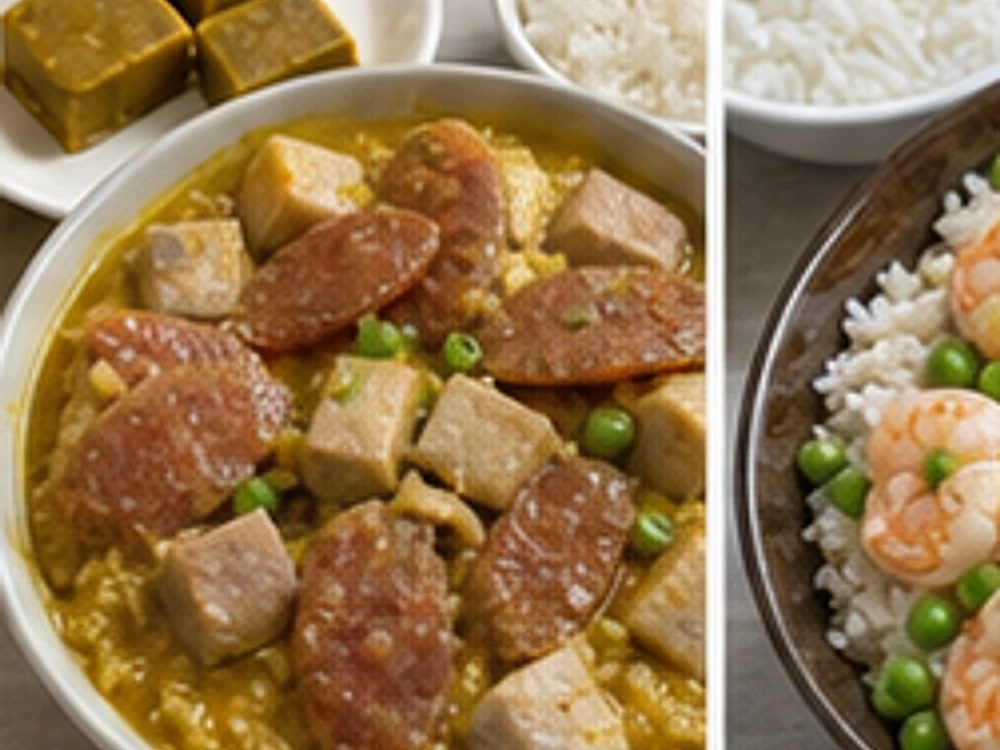 腊肠芋头焖饭咖喱版 成品图