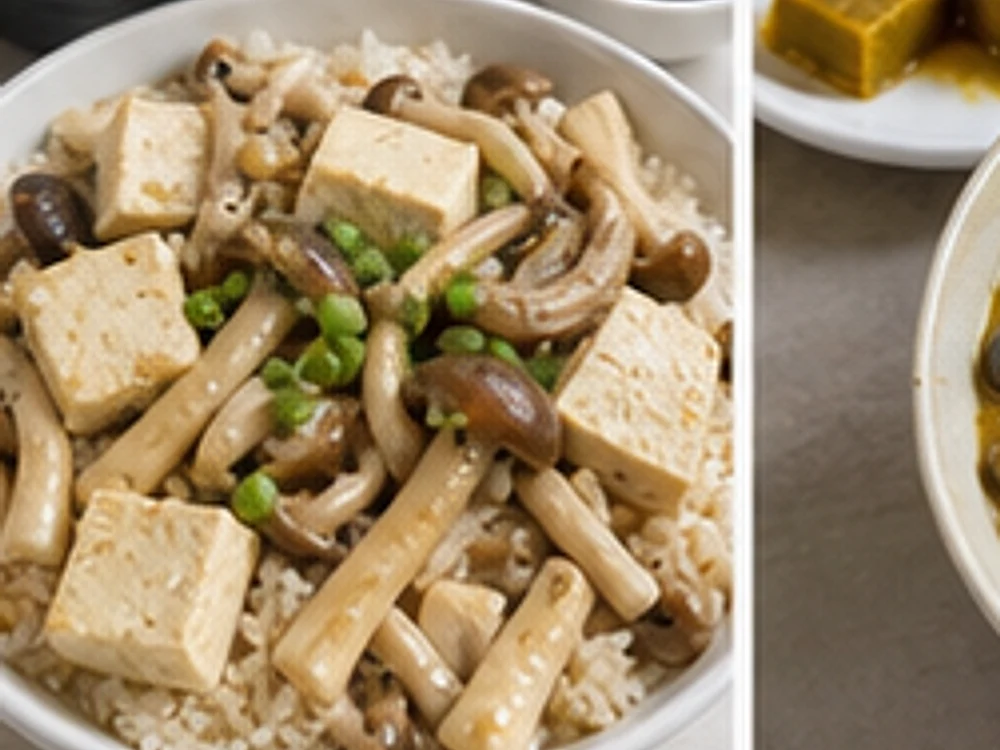 菌菇豆腐焖饭酱香版 成品图