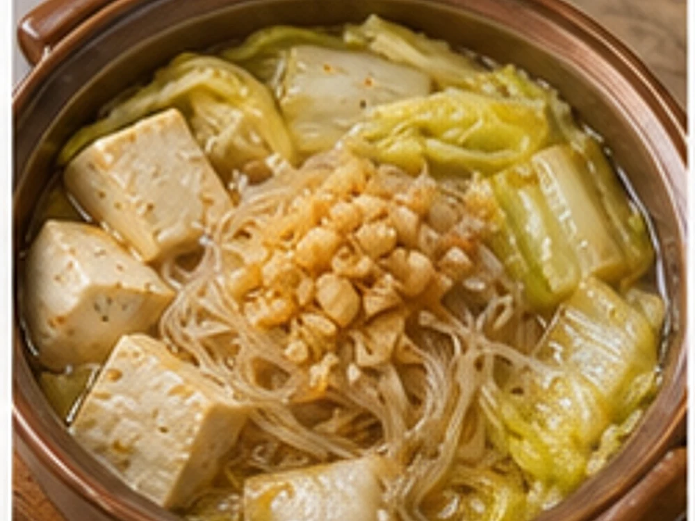 白菜粉丝煲蒜香版 成品图
