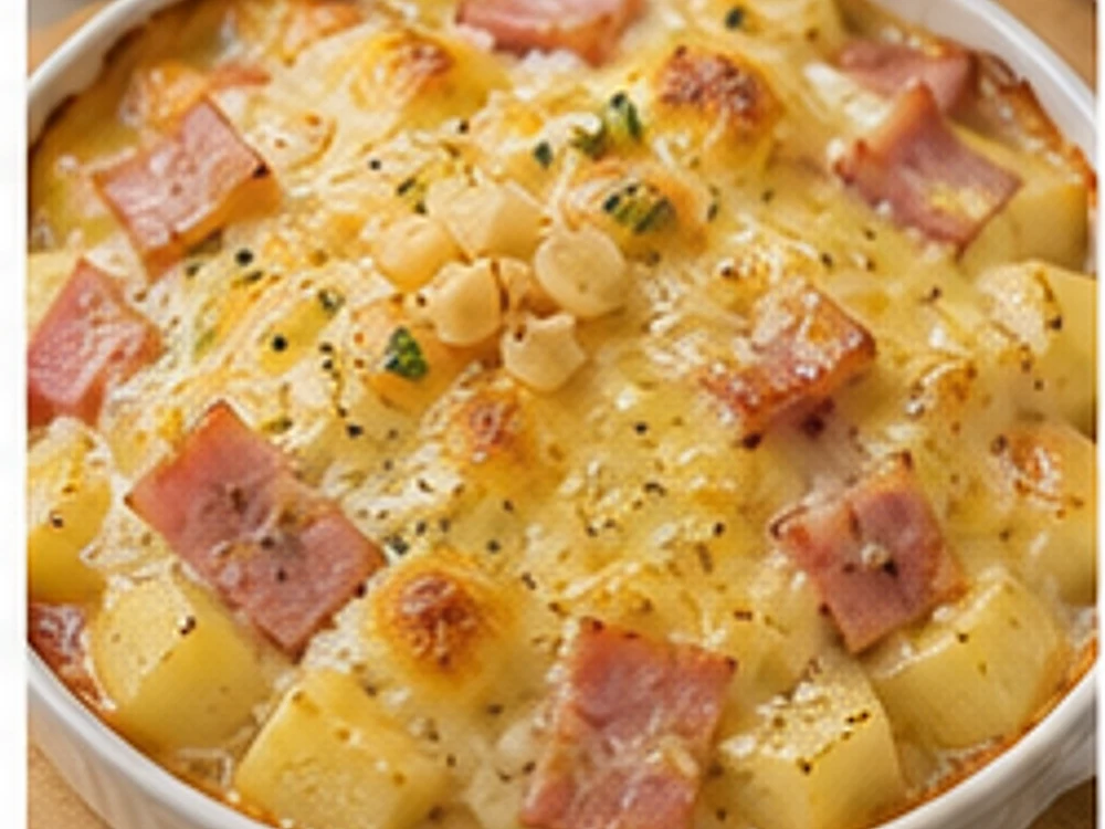 土豆火腿焗饭蒜香版 成品图