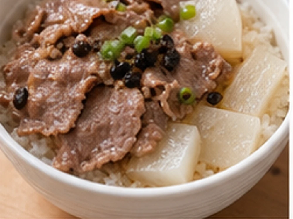 牛肉萝卜蒸饭豉汁版 成品图