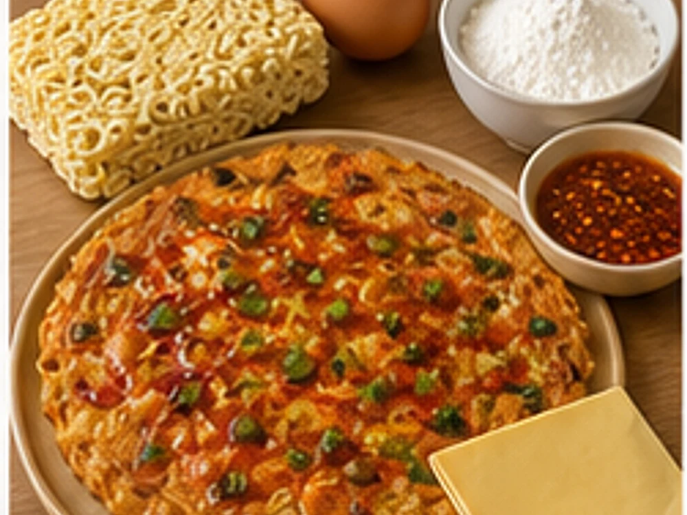 泡面煎饼酸辣版 成品图