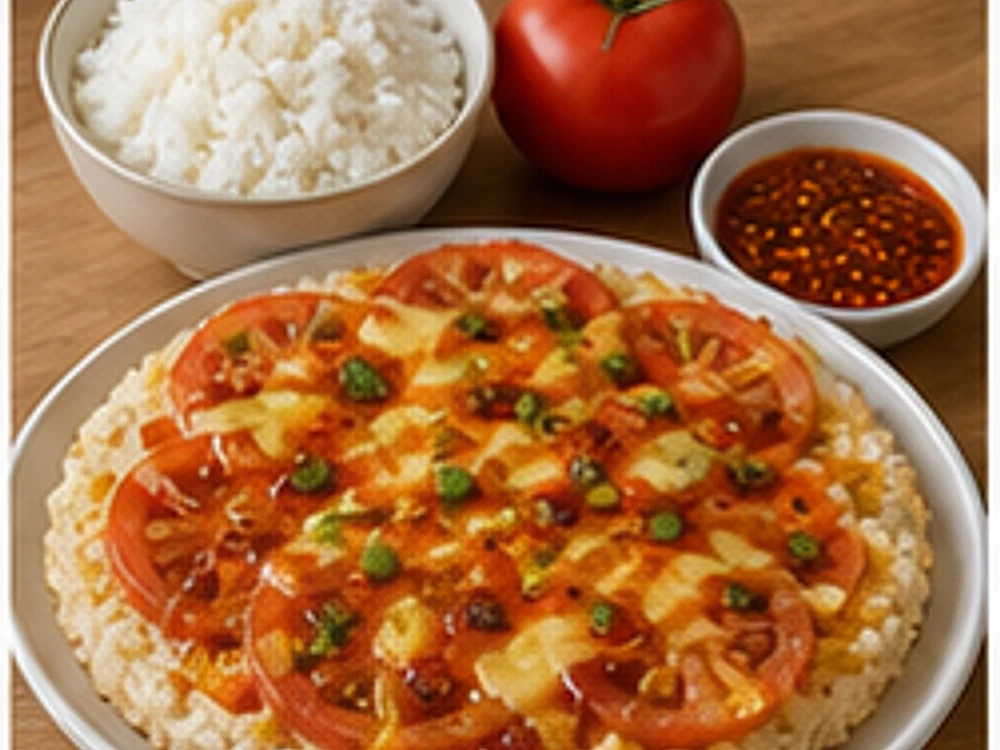 米饭披萨酸辣版 成品图