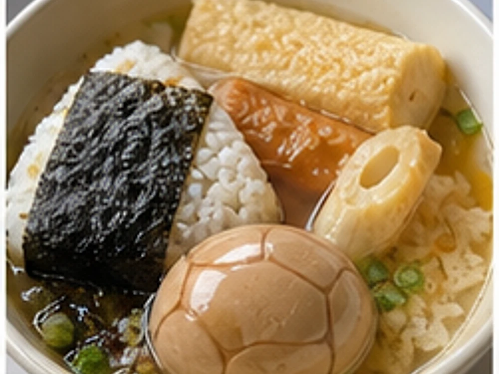 便利店组合茶叶蛋饭团碗热拌版 成品图