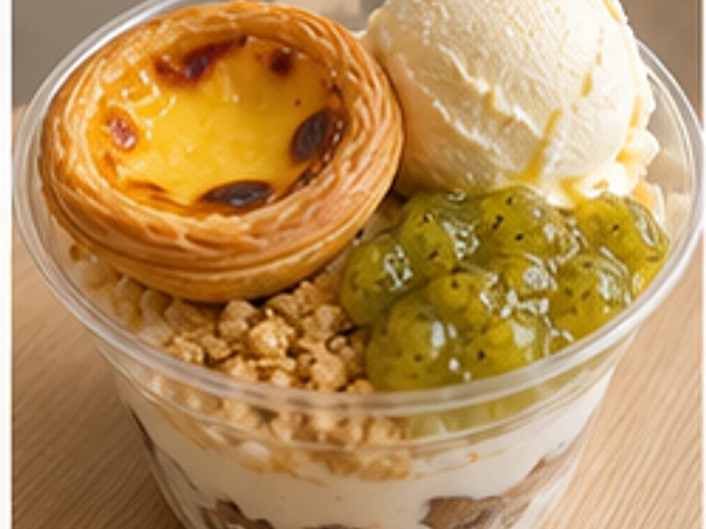 快餐店隐藏蛋挞冰淇淋杯酸黄瓜版 成品图