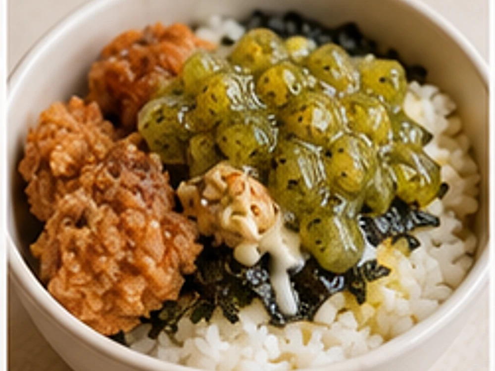 快餐店隐藏炸鸡饭团碗酸黄瓜版 成品图