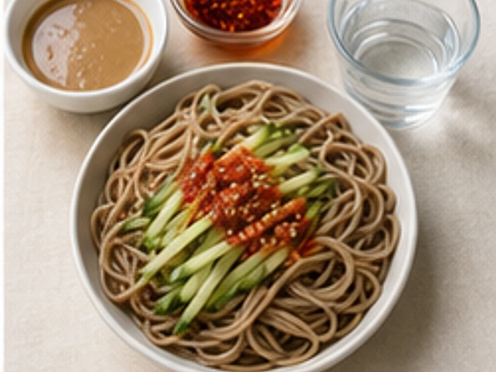 凉拌荞麦面汁香辣版 成品图
