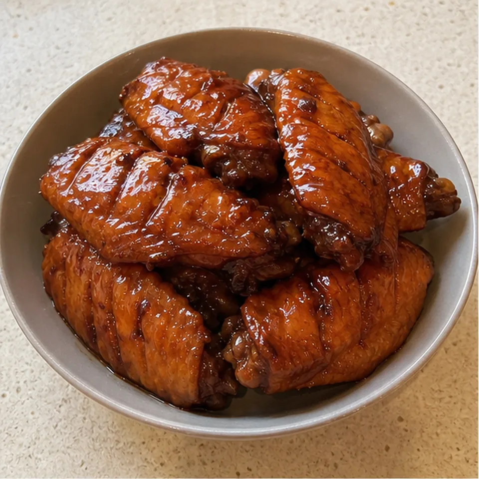 电饭煲可乐鸡翅 成品图