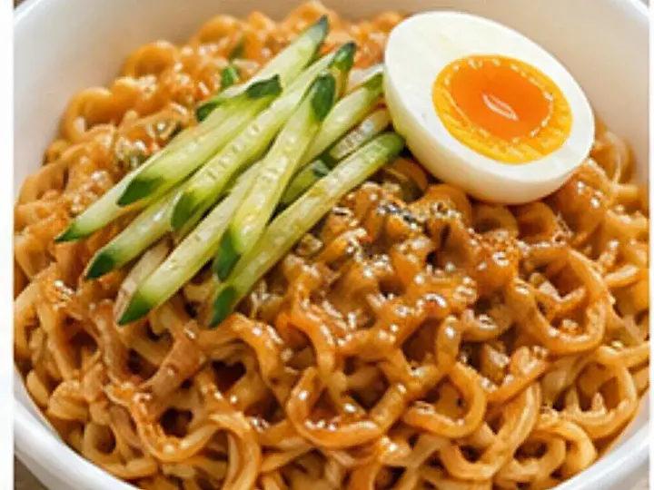 花生酱酸辣拌泡面