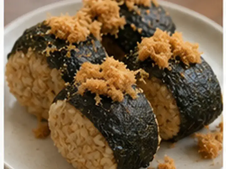 紫菜肉松燕麦饭团