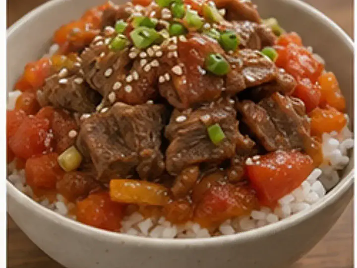 海底捞番茄牛肉拌饭
