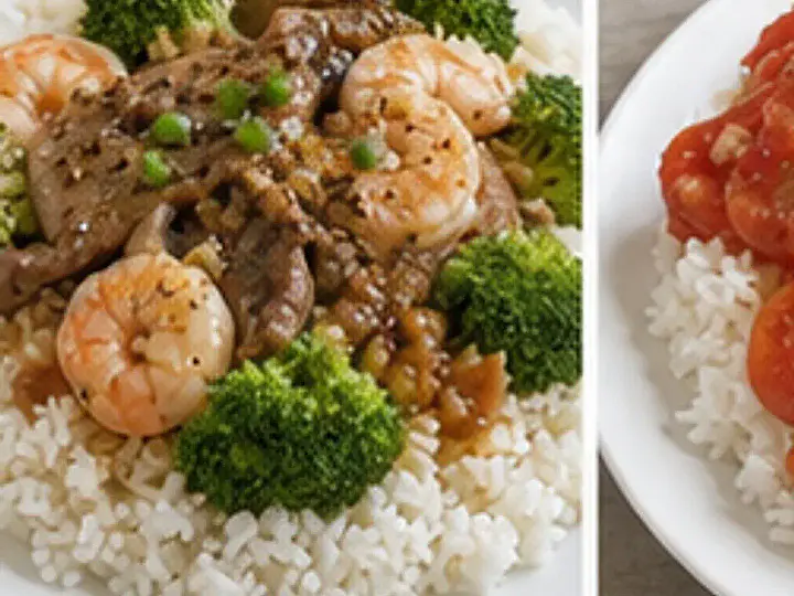 黑椒虾仁西兰花饭