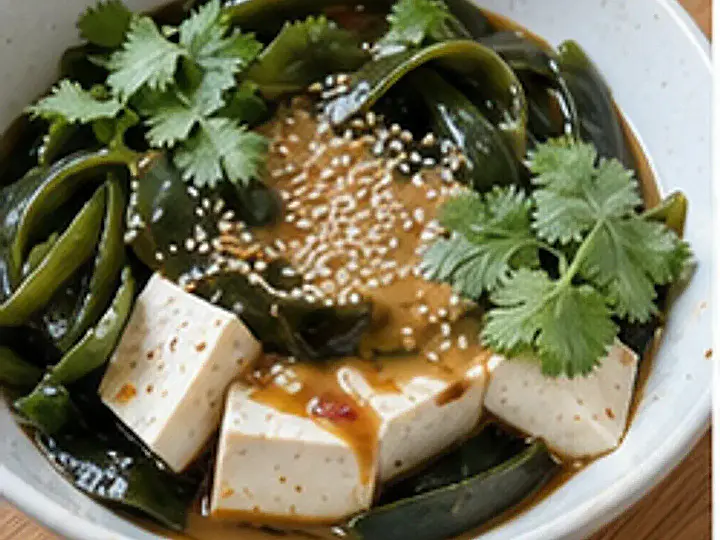 麻酱海带豆腐凉拌