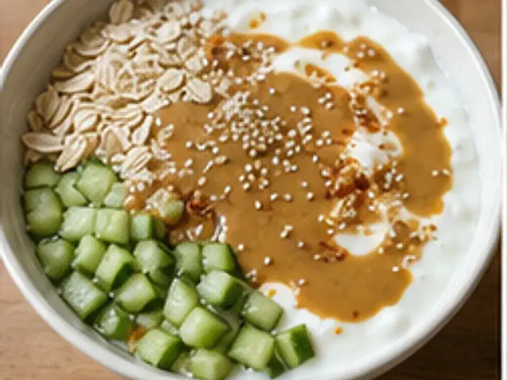 麻酱酸奶燕麦碗