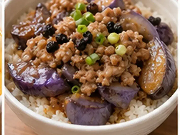 小锅肉末茄子
