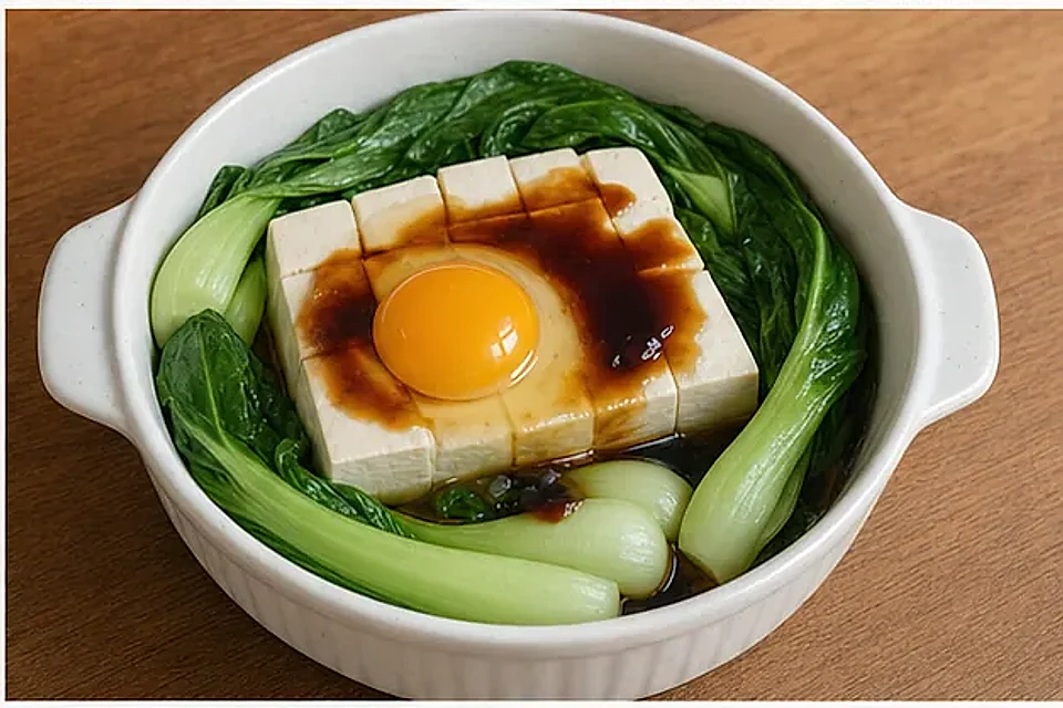 空气炸锅豆腐抱蛋 第2步操作图