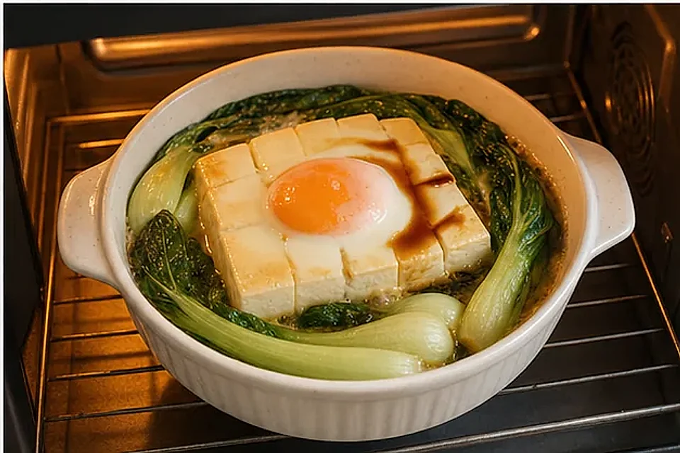 空气炸锅豆腐抱蛋 第3步操作图