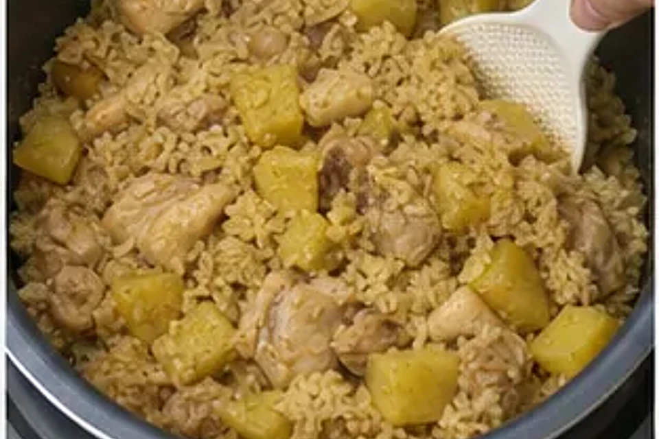 咖喱鸡肉焖饭 第3步操作图