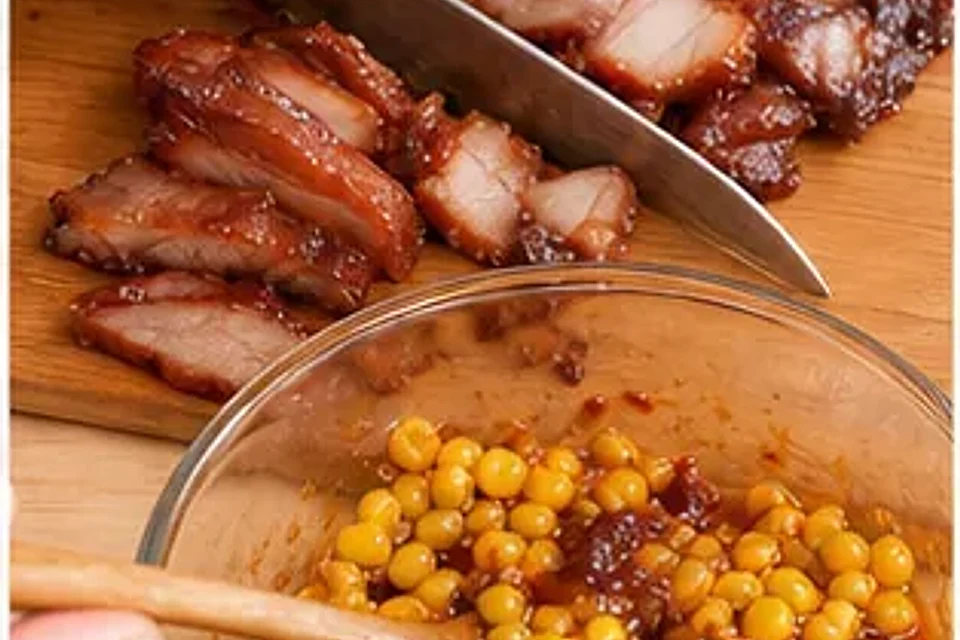 叉烧玉米焖饭 第1步操作图
