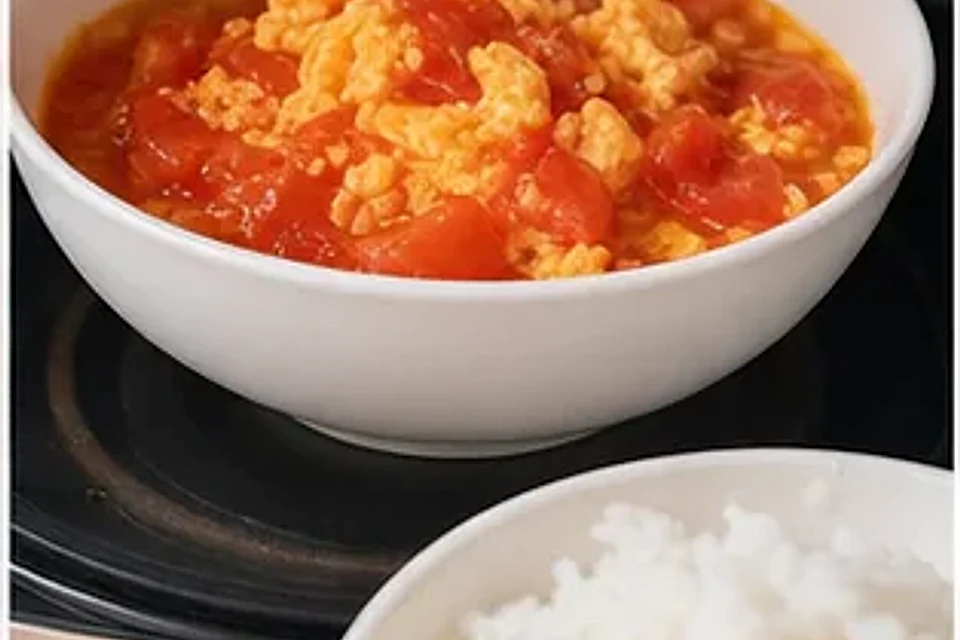 微波炉番茄鸡蛋 第3步操作图