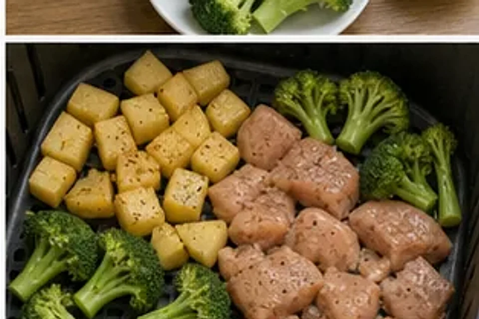 空气炸锅薯角鸡块 第2步操作图