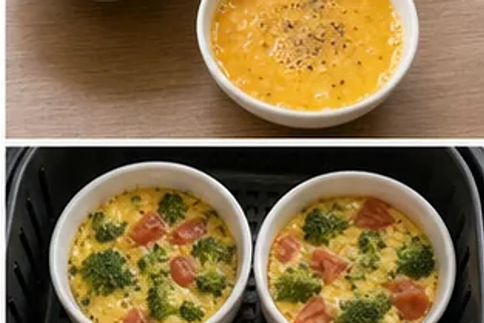 空气炸锅蔬菜烘蛋 第2步操作图
