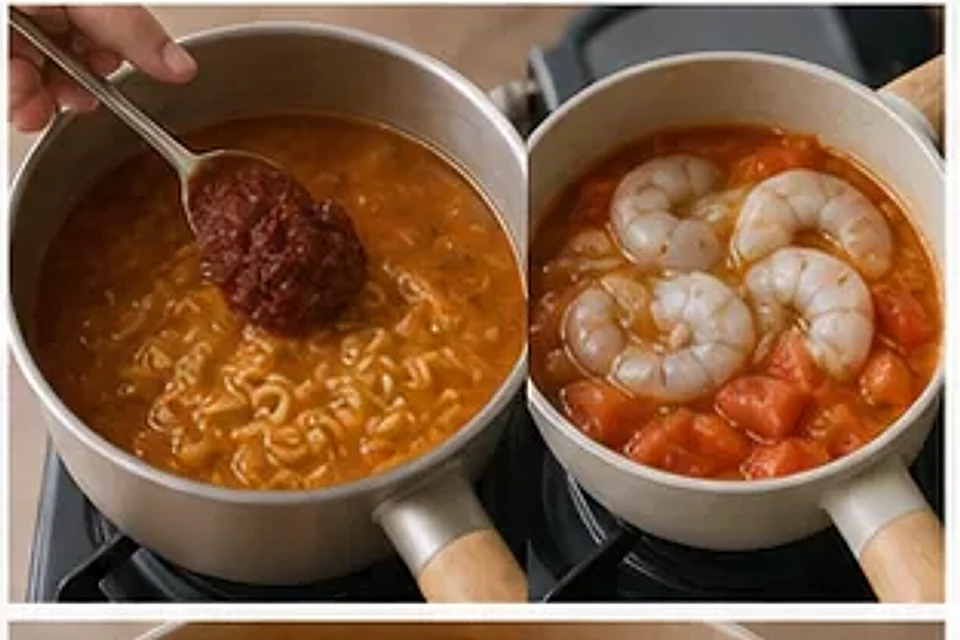 冬阴功海鲜泡面 第2步操作图