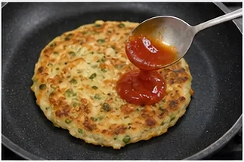 葱油饼夹心吐司 第3步操作图