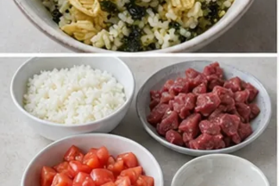番茄罐头牛肉烩饭 第1步操作图