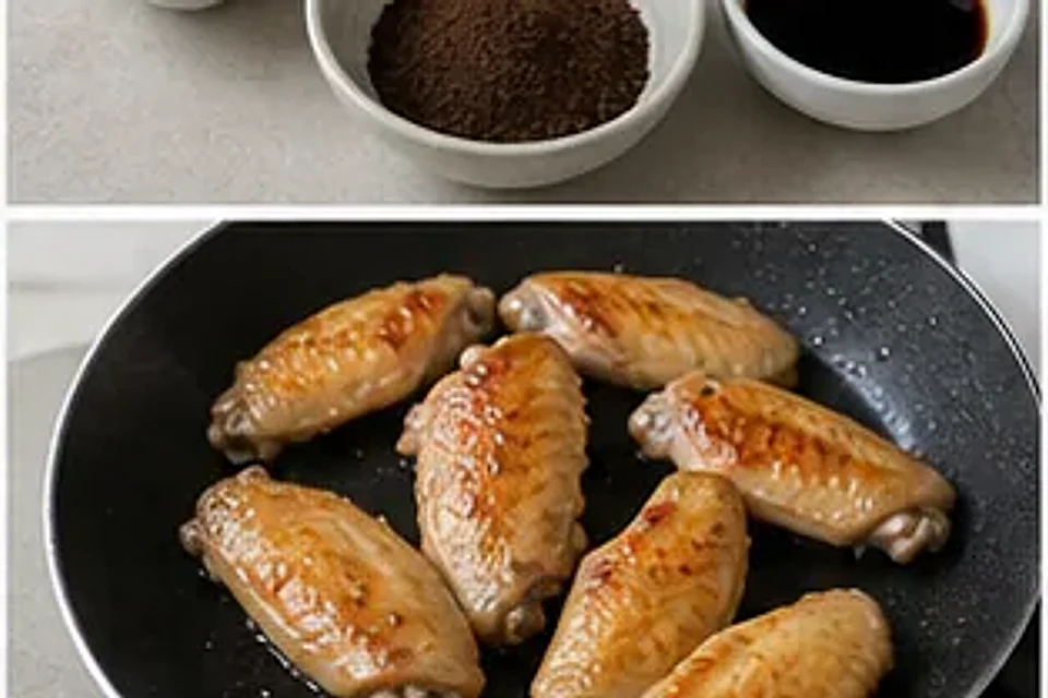 咖啡可乐鸡翅 第2步操作图