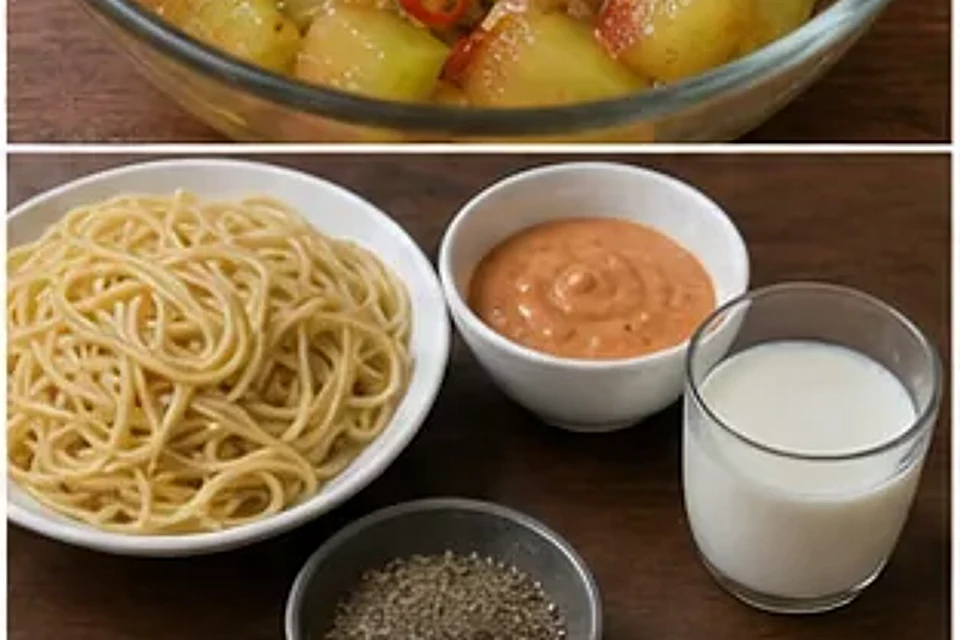 腐乳奶油意面 第1步操作图