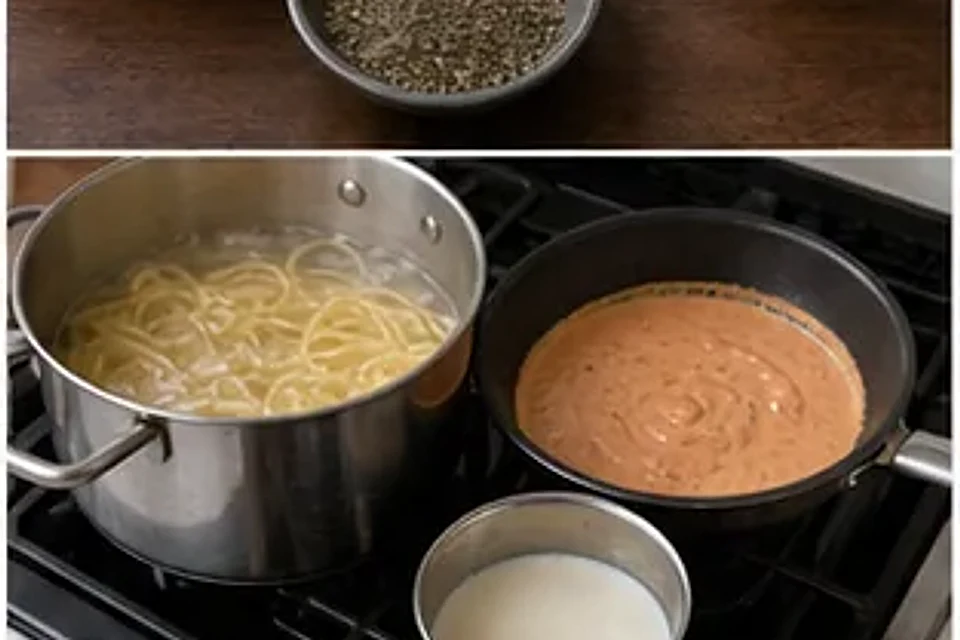 腐乳奶油意面 第2步操作图