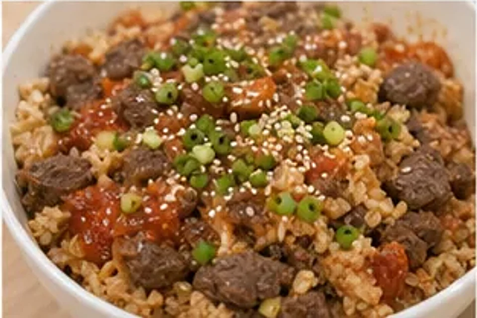 海底捞番茄牛肉拌饭 第3步操作图