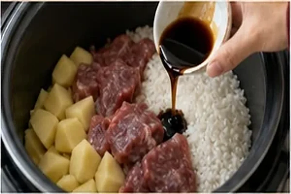 牛肉土豆焖饭酱香版 第2步操作图