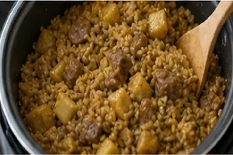 牛肉土豆焖饭咖喱版 第3步操作图