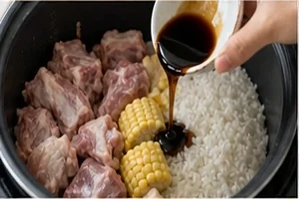 排骨玉米焖饭酱香版 第2步操作图