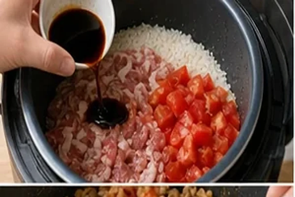 番茄肥牛焖饭酱香版 第2步操作图
