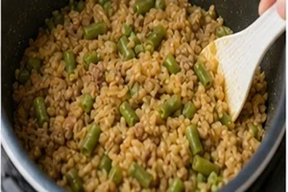 豆角肉末焖饭酱香版 第3步操作图
