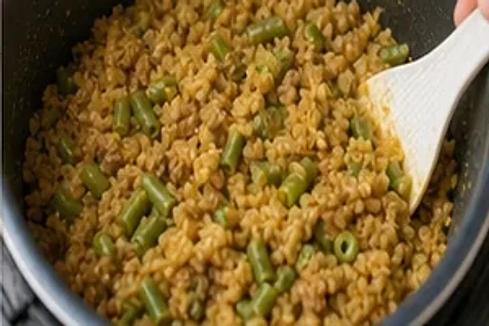 豆角肉末焖饭咖喱版 第3步操作图