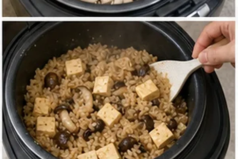 菌菇豆腐焖饭酱香版 第3步操作图