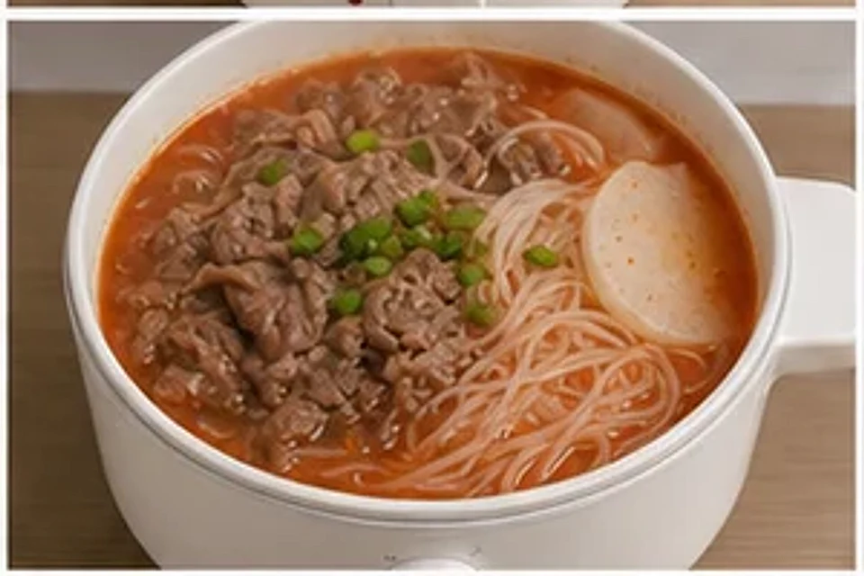 牛肉萝卜一人锅番茄汤底 第3步操作图