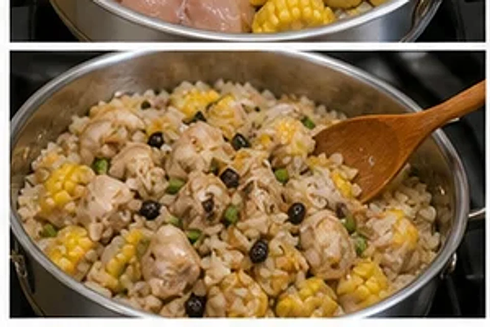 鸡胸玉米蒸饭豉汁版 第3步操作图