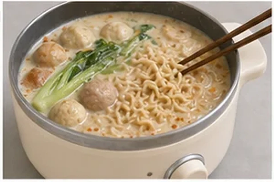 麻辣烫浓汤豆乳版 第3步操作图