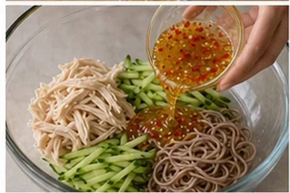 鸡丝荞麦沙拉酸辣版 第2步操作图
