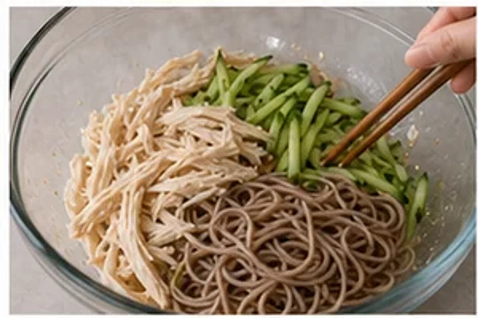 鸡丝荞麦沙拉酸辣版 第3步操作图